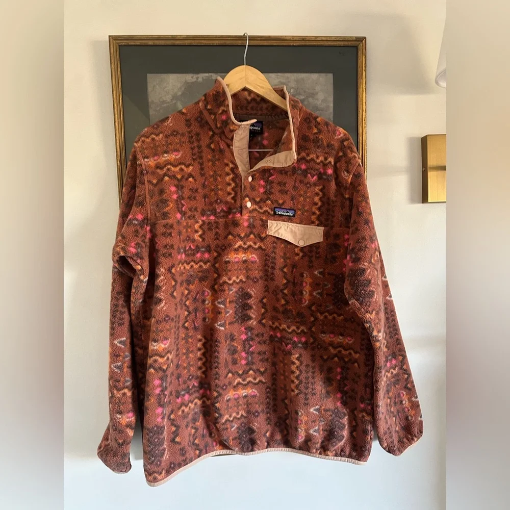 Patagonia Lightweight Synchilla Snap-T Fleece Pullover Women’s sz XL - Like New! - Picture 3 of 10